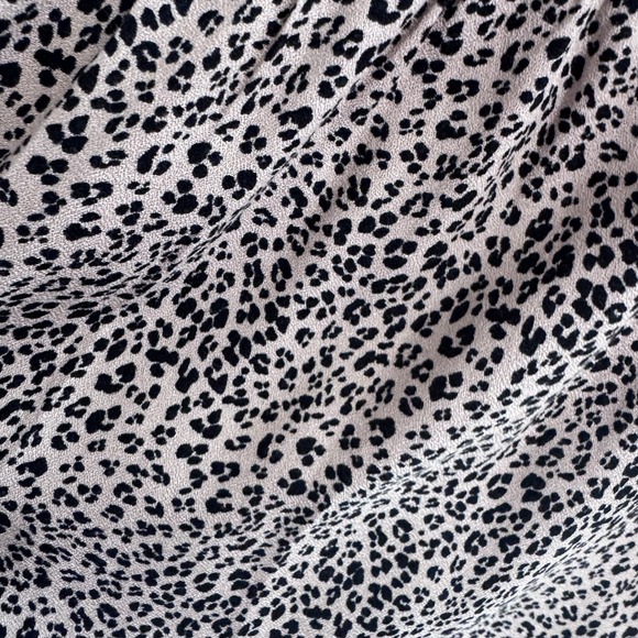 Urban Romantics Leopard Print Smocked Tank Top Womens Sz L Black Boho - Picture 4 of 7